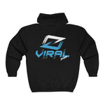 Viral Qualifier Full Zip Hooded Sweatshirt CYAN